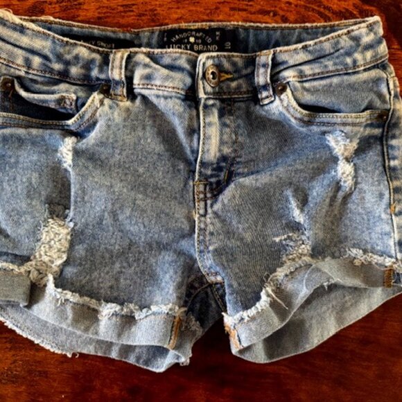Girls Lucky Jean Shorts Size 10 - Picture 1 of 2